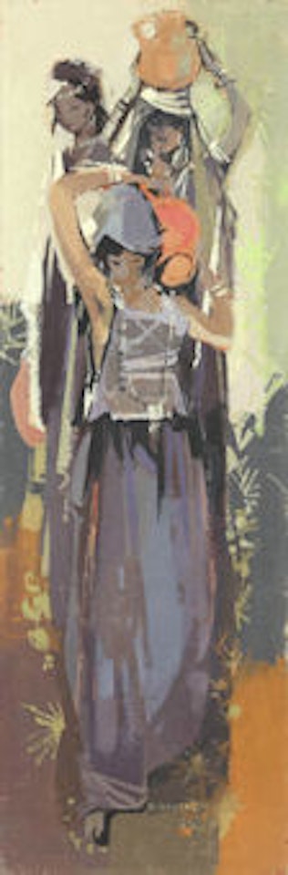 Moroccan women in the jar by Jean Gaston Mantel