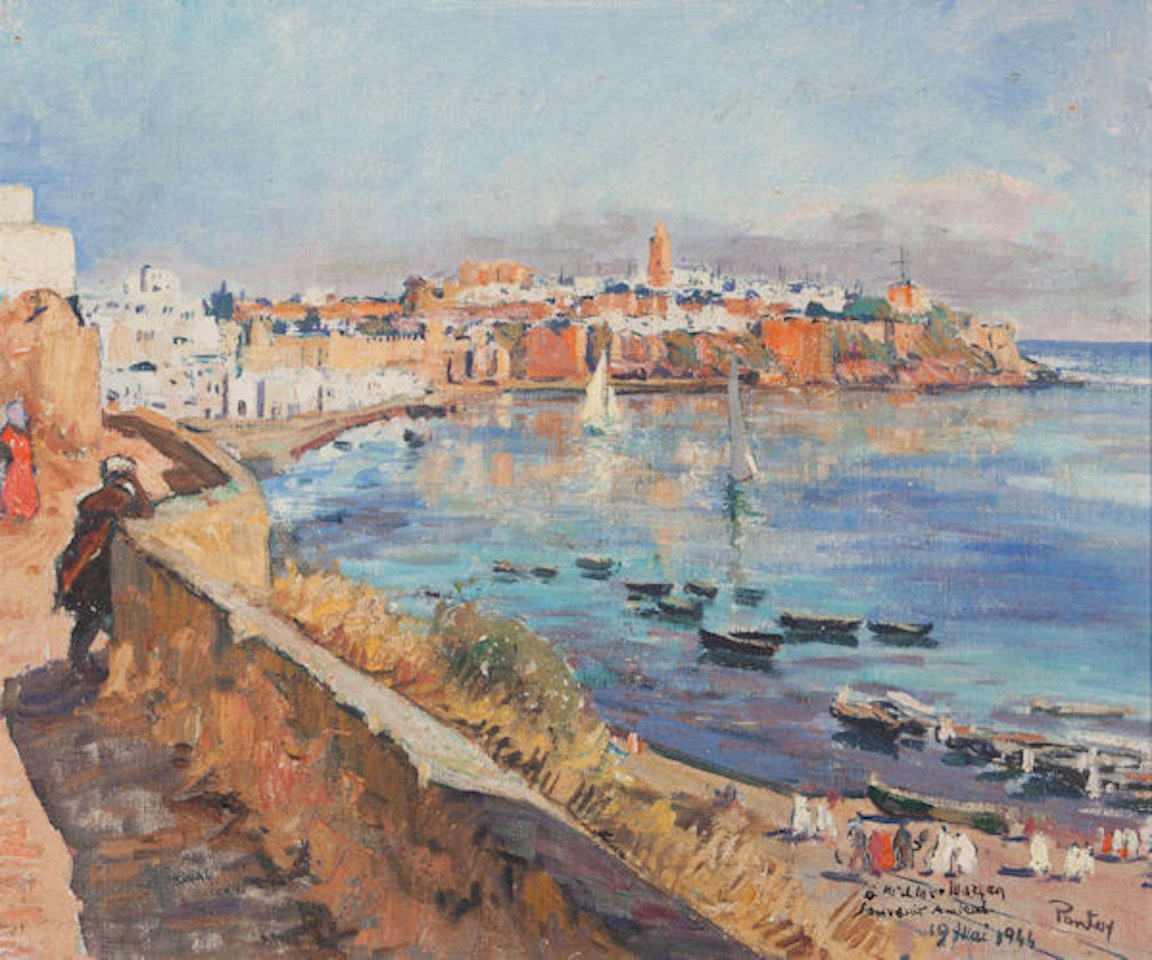 View of the oudayas by Jean Gaston Mantel