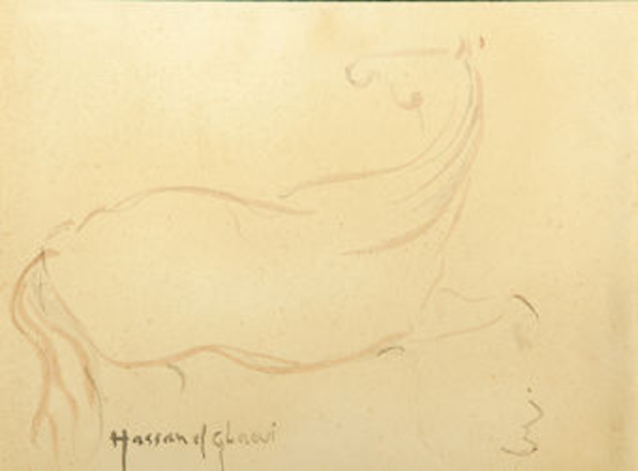 Galloping horse by Hassan El Glaoui