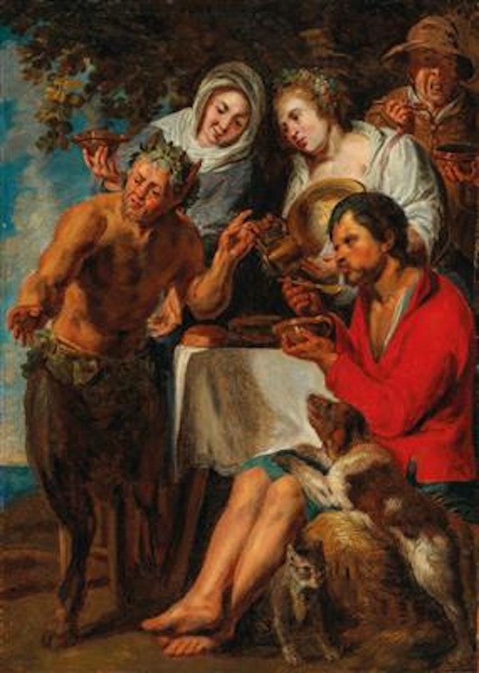 The Satyr and the Peasant Family by Jacob Jordaens