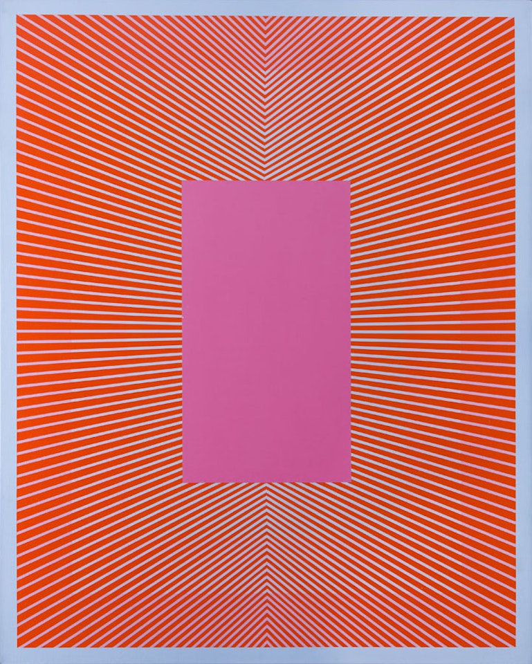 "Converging with Deep Pink" by Richard Anuszkiewicz