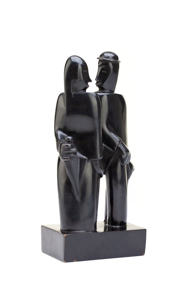 The couple with the umbrella by Jean Lambert-Rucki