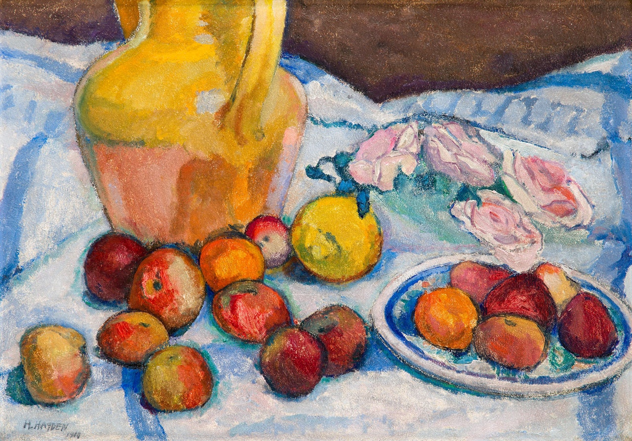 "Still life with apples " by Henri Hayden