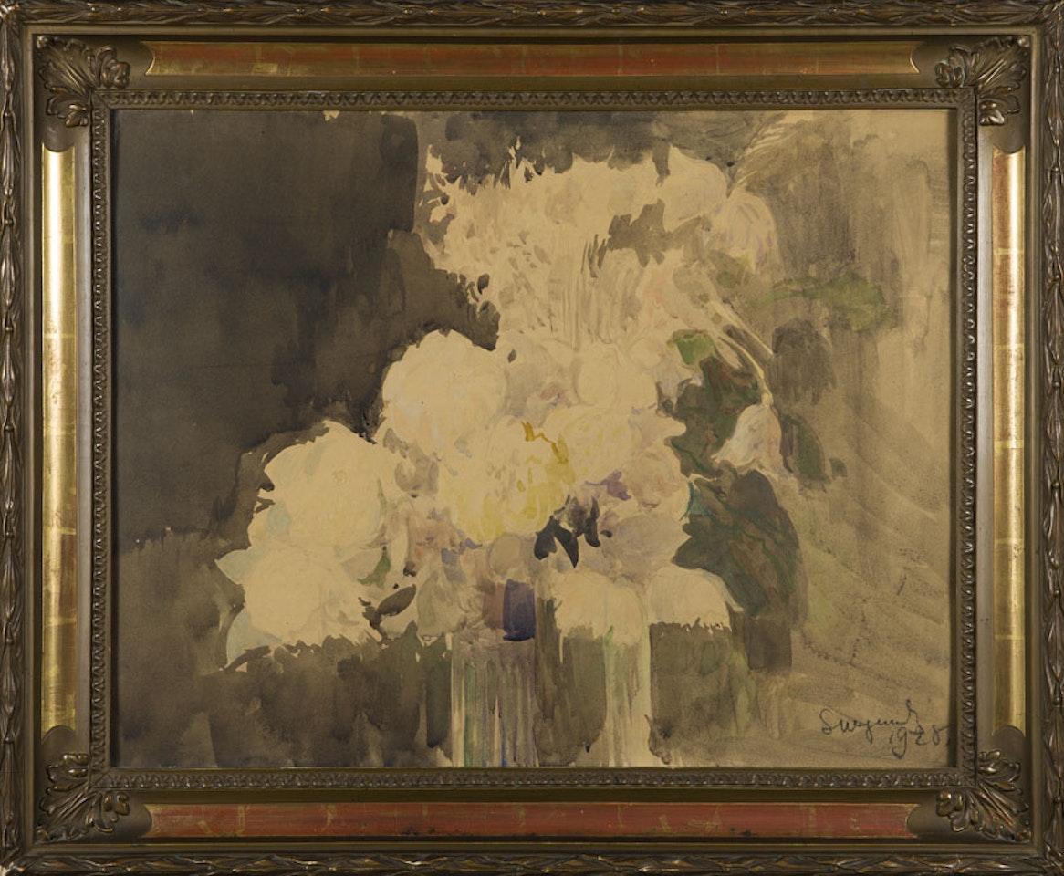 Flowers in Vase by Leon Wyczolkowski