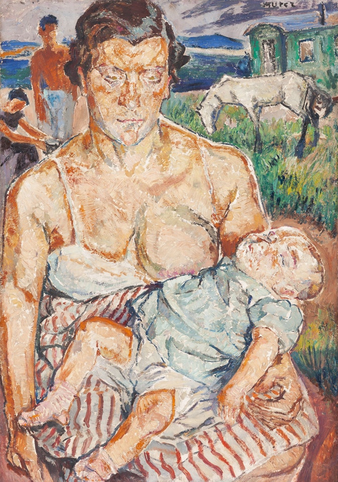 Motherhood, lata 40. XX w. by Mela Muter