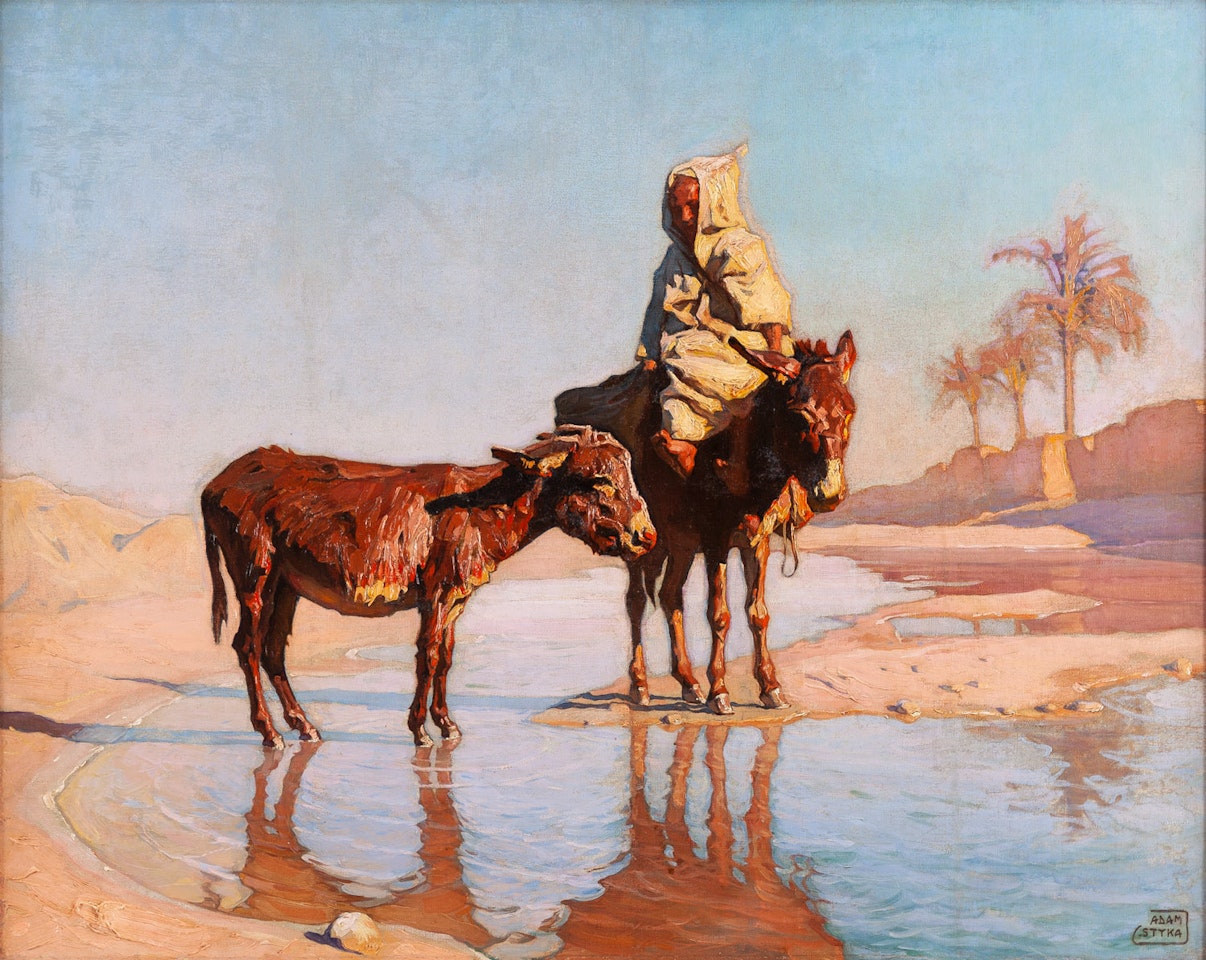Desert oasis, lata 30. XX w. by Adam Styka