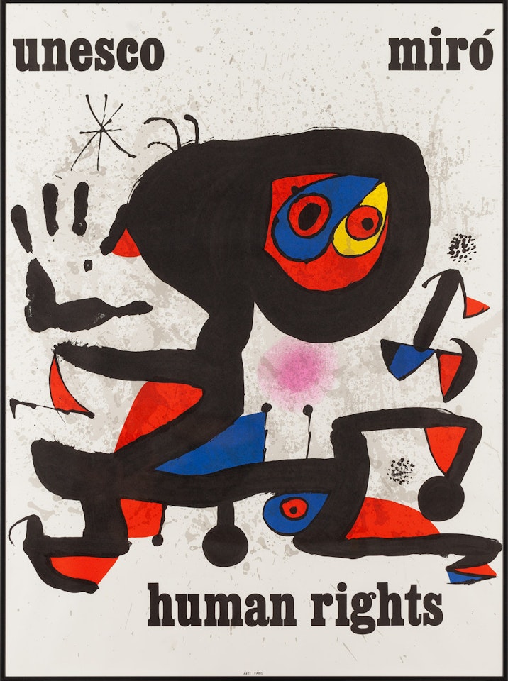 "UNESCO - HUMAN RIGHTS" by Joan Miró
