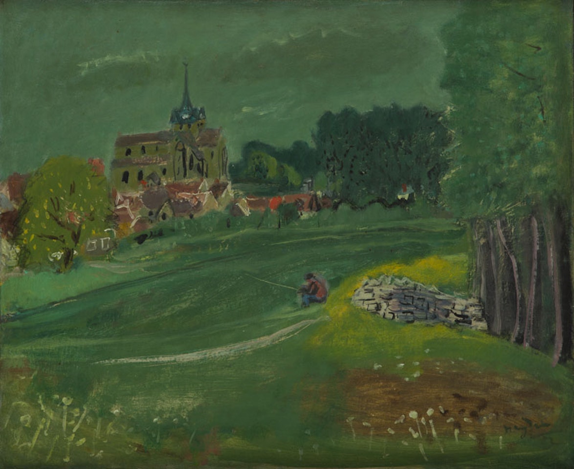 Angler in Mareuil-sur-Ourcq by Henri Hayden