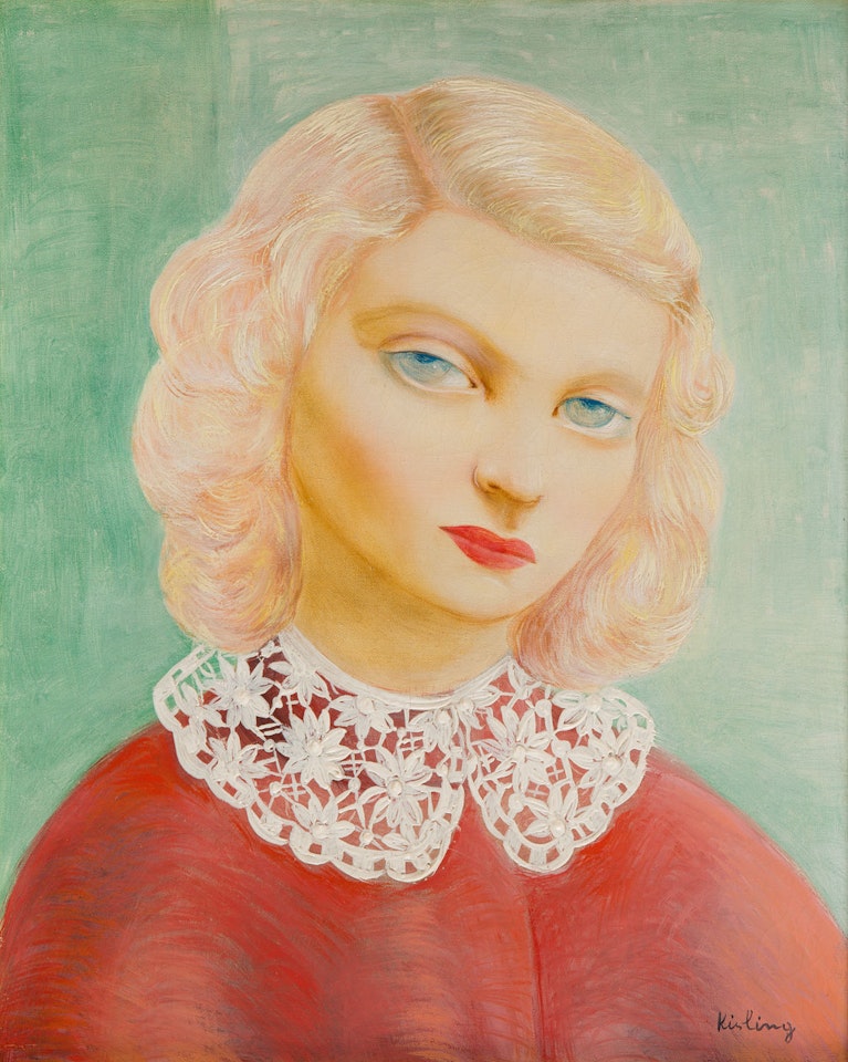 Portrait of a Girl with a Collar by Moïse Kisling