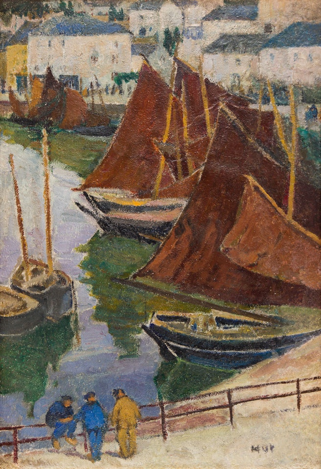 Port in Concarneau by Mela Muter