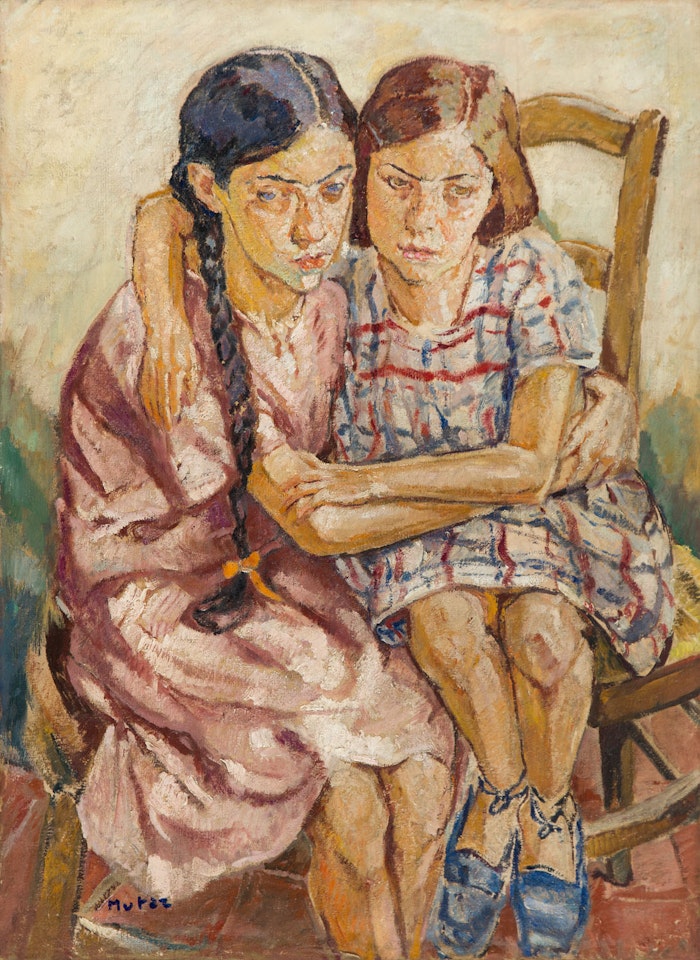Portrait of two girls by Mela Muter