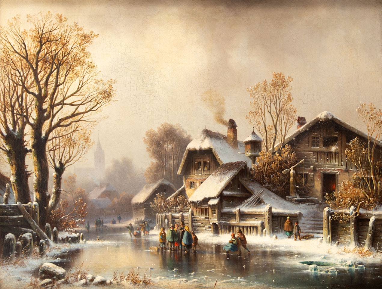 The Winter Scene by Anton Doll