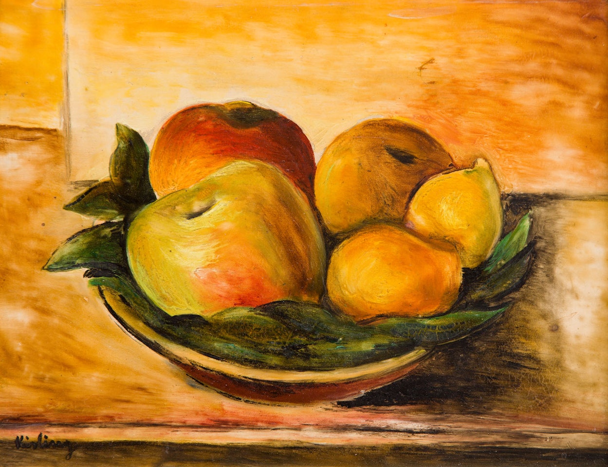 Still life with fruit by Moïse Kisling