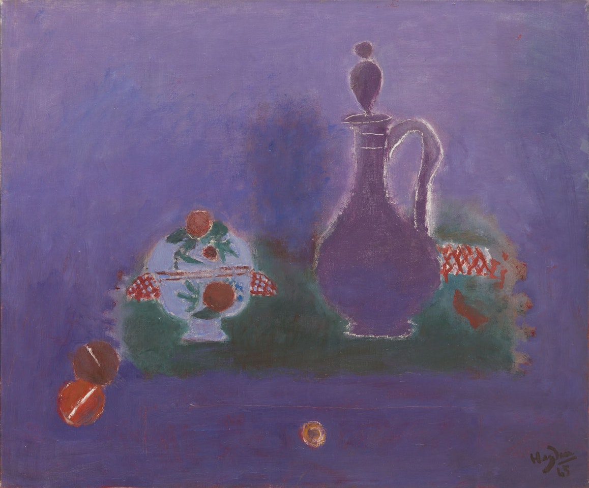 "Stil life with a violet jar" by Henri Hayden