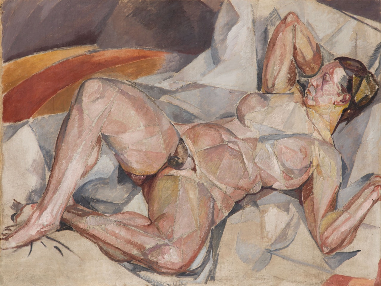 "Cubist nude" by Mela Muter