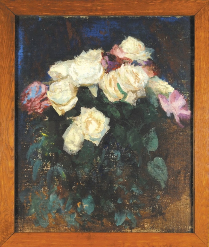 White roses by Leon Wyczolkowski