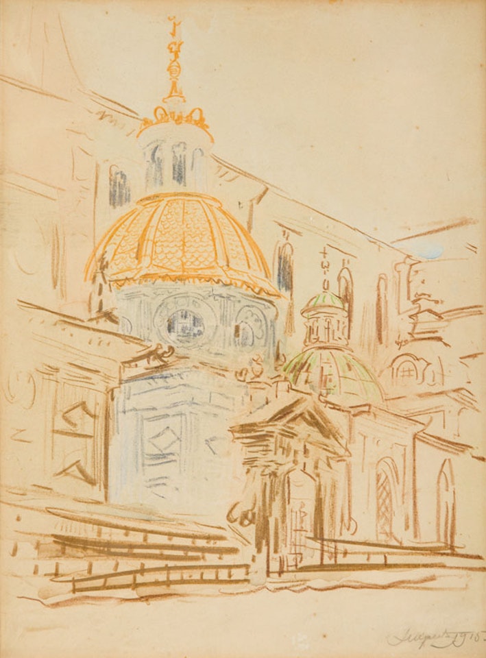 Sigismund"s Chapel by Leon Wyczolkowski