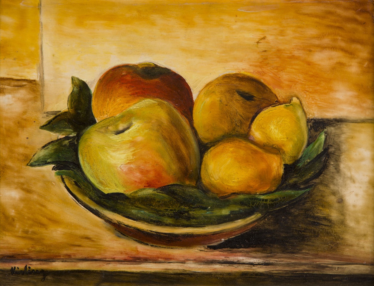 Still life with fruit by Moïse Kisling