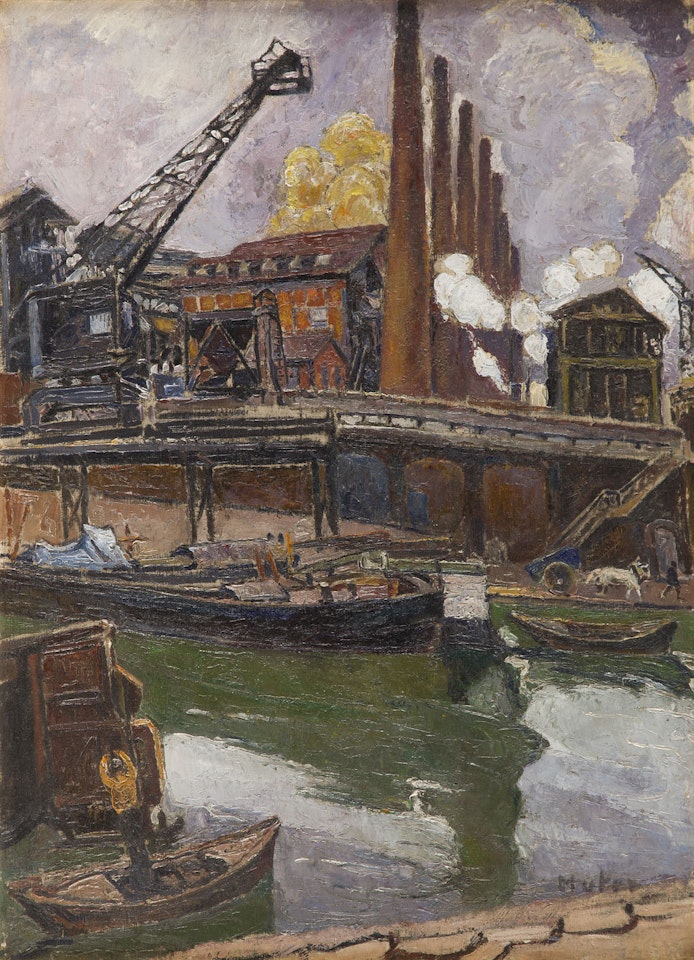 Industrial landscape. View from Southern France by Mela Muter