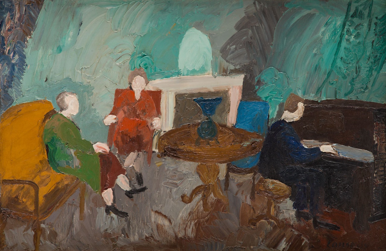 In salon by André Lanskoy