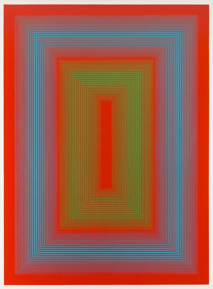 "Reflections II - Red Line" by Richard Anuszkiewicz