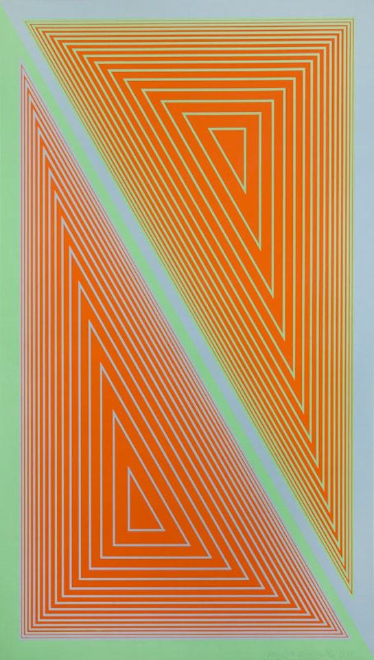 "Triangulated Orange" by Richard Anuszkiewicz