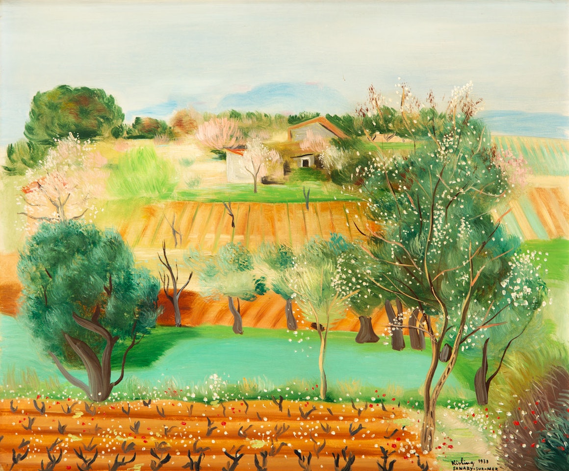 Sanary ("Pejzaż prowansalski") by Moïse Kisling