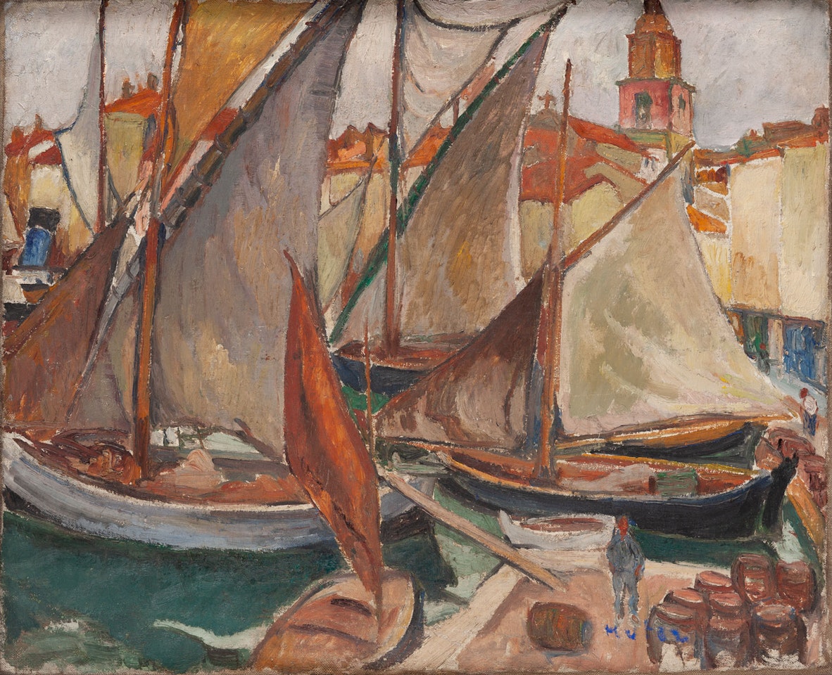 Port in Saint-Tropez by Mela Muter