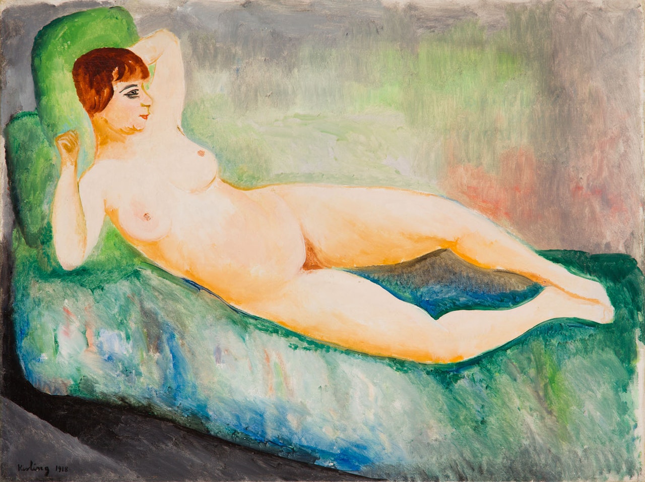 "Female nude" by Moïse Kisling