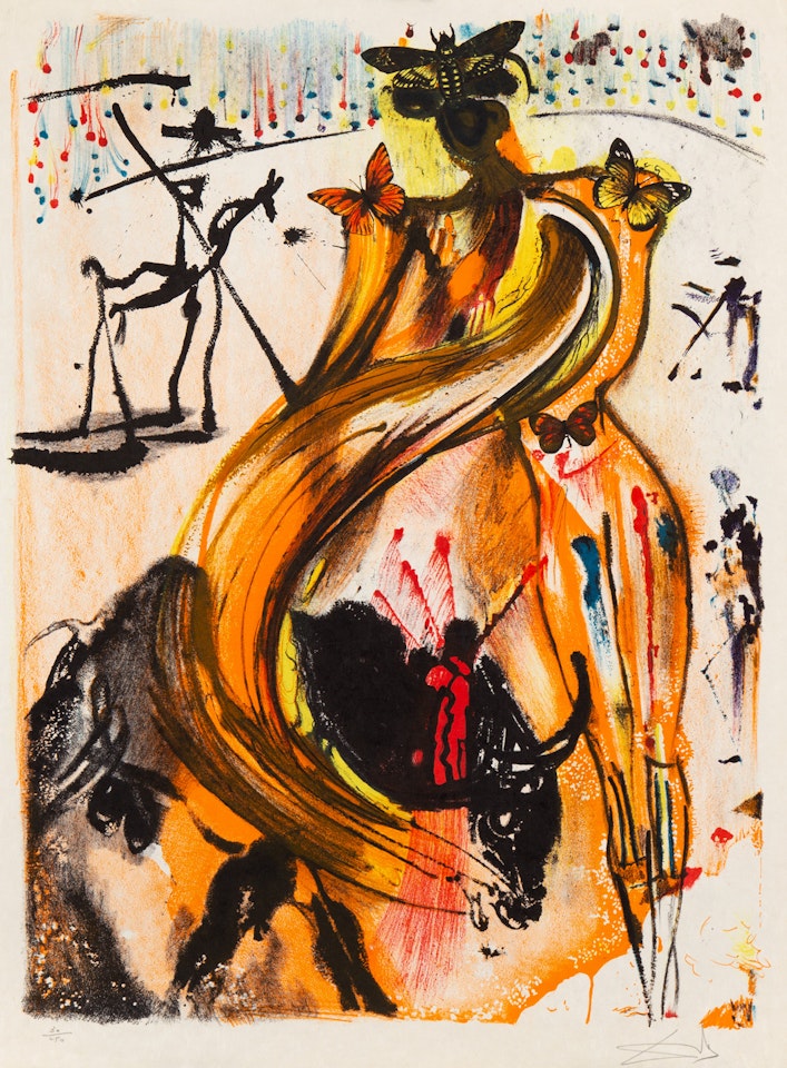 Toreador with Butterflies (Tauromachie aux papillons) by Salvador Dali