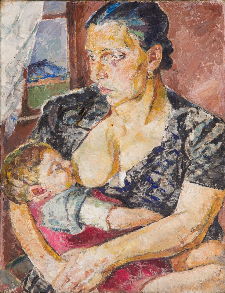 Motherhood, lata 40. XX w. by Mela Muter
