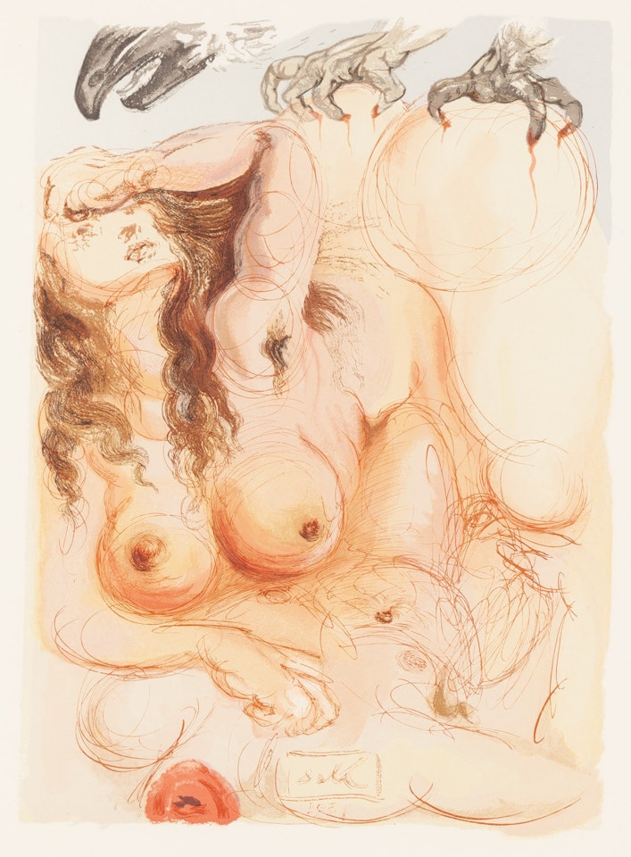 Purgatory, Canto IX ("The Dream"), from the "Divine Comedy" cycle by Salvador Dali