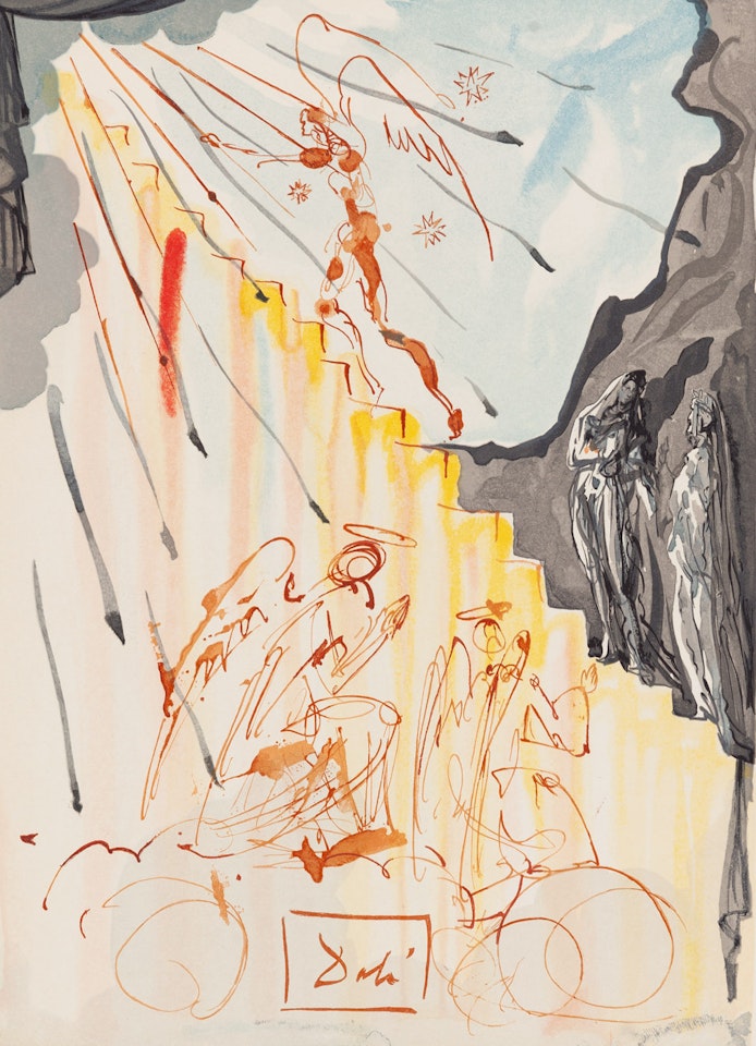 Paradiso, Canto XXI ("The Mystical Scale"), from the "Divine Comedy" cycle by Salvador Dali