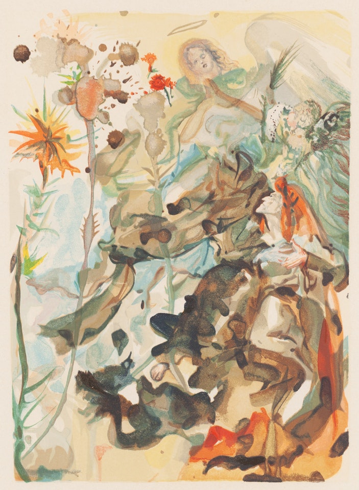 Paradiso, Canto XXVI (Saint James and Hope), from the "Divine Comedy" cycle by Salvador Dali