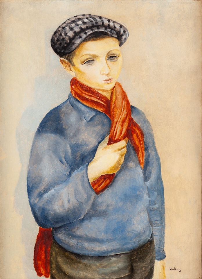 Boy in peaked cap ("Jeune gavroche") by Moïse Kisling