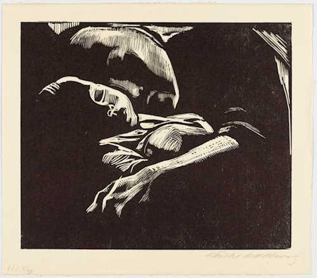 Schlafende mit Kind by Kathe Kollwitz