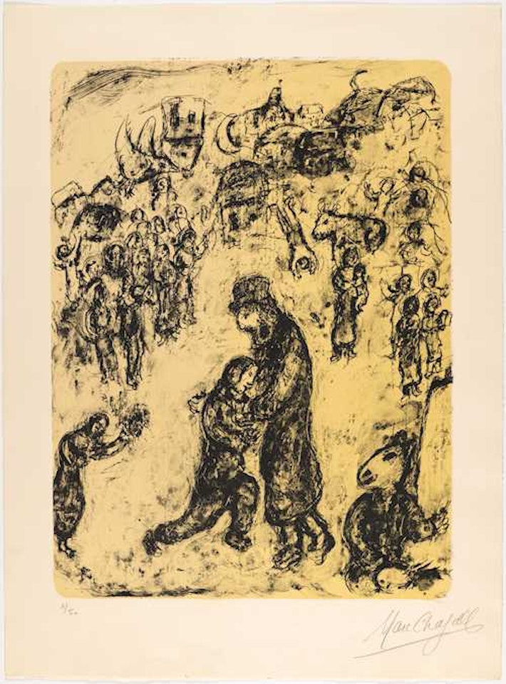Le retour de l"enfant prodigue by Marc Chagall