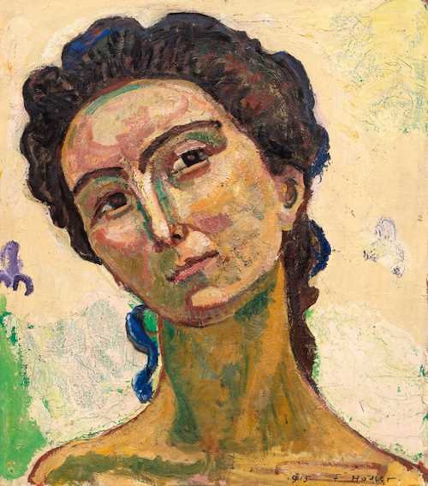 Blick ins Unendliche, grosse Kopfstudie (A View to Infinity, large head study) by Ferdinand Hodler