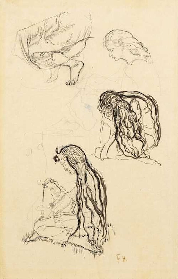 Rêve et Femme Rêvant by Ferdinand Hodler