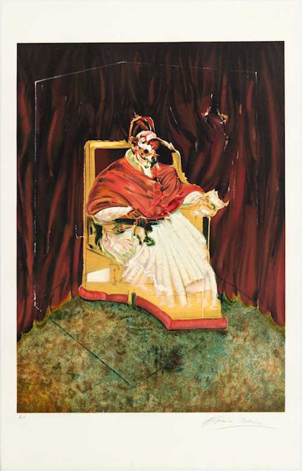 Étude pour un portrait du Pape Innocent X d"après Vélasquez by Francis Bacon
