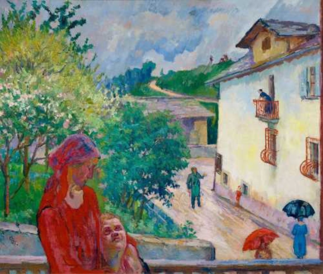 Pioggia primaverile (Spring rain) by Giovanni Giacometti