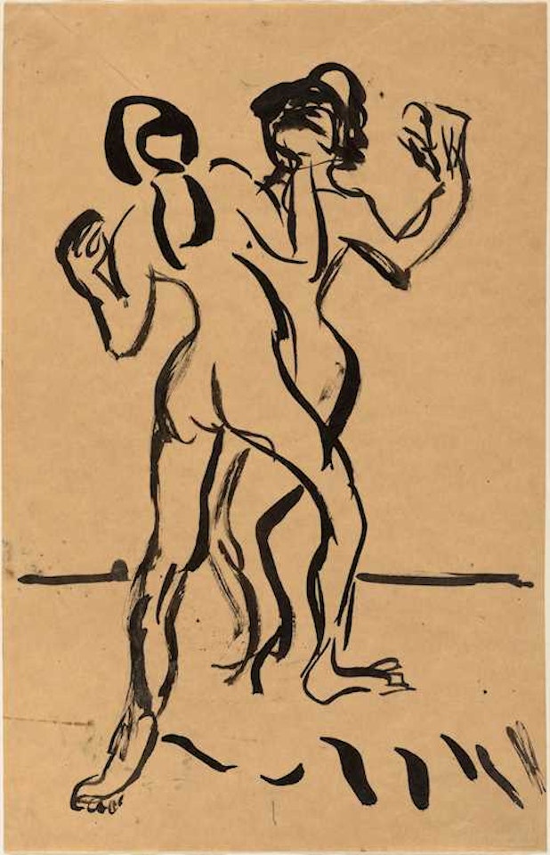 Dancing Nudes by Ernst Ludwig Kirchner