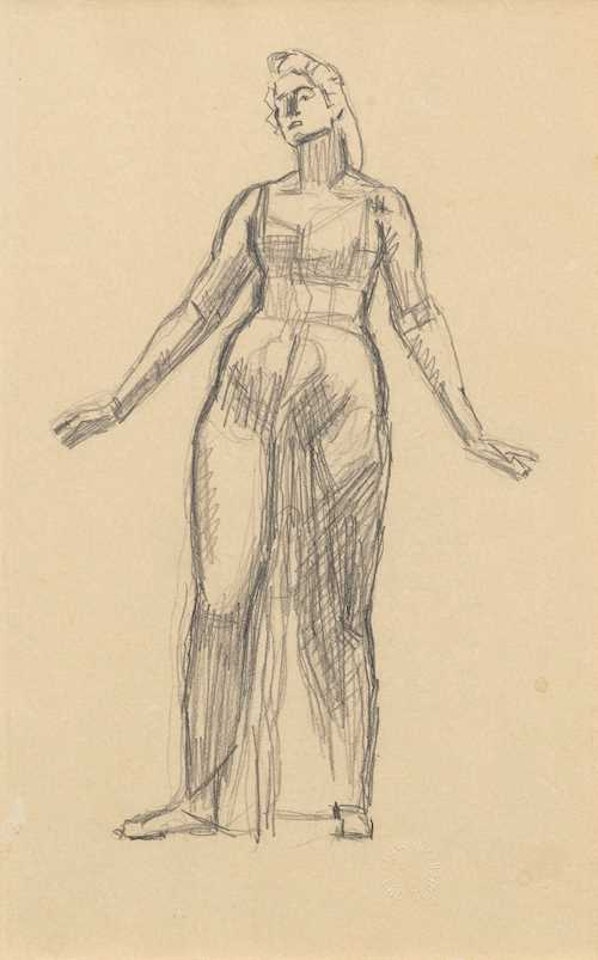 Study for "Blick in die Unendlichkeit" by Ferdinand Hodler