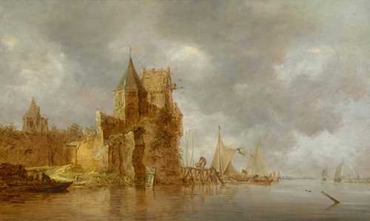 River landscape by Jan van Goyen