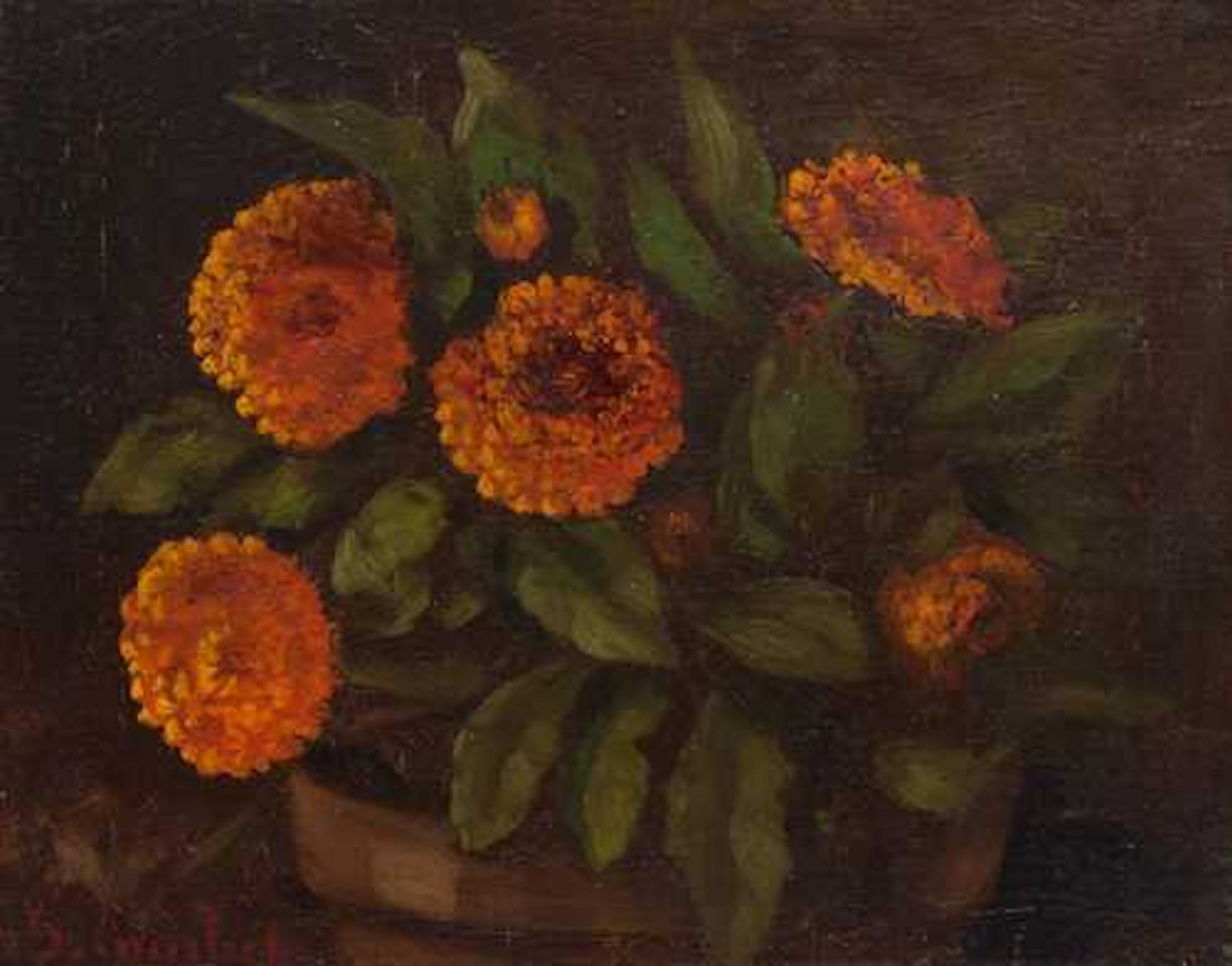 Soucis / Astres. by Gustave Courbet