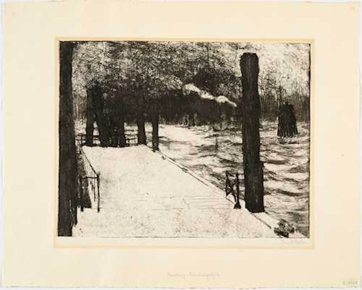 Hamburg, Landungsbrücke by Emil Nolde