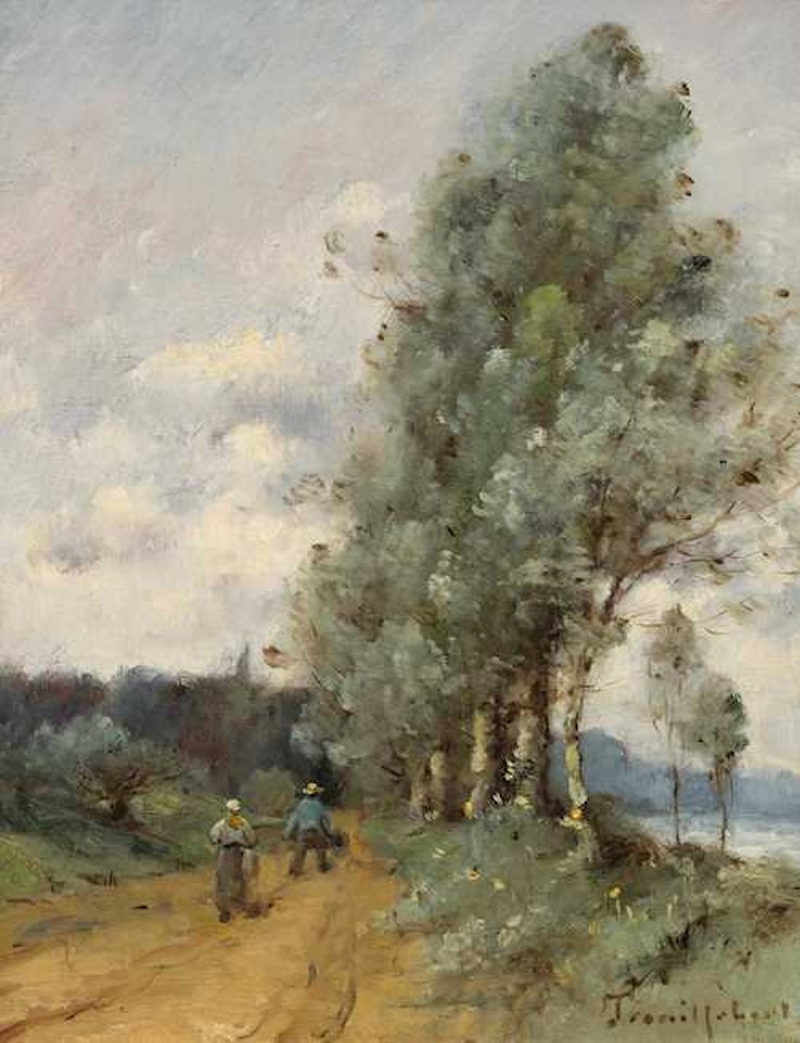 Homme avec une brouette et sa femme by Paul Désiré Trouillebert
