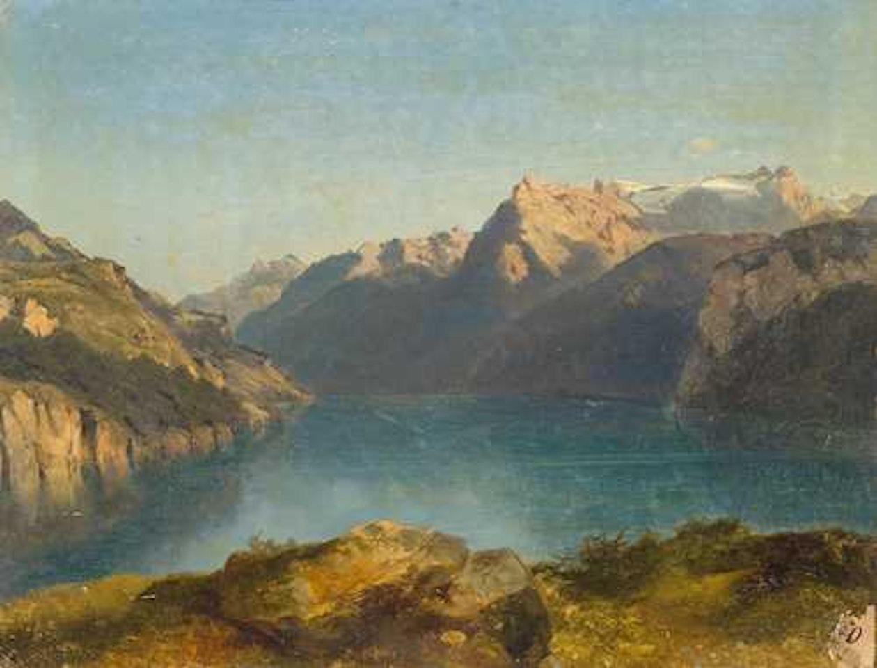 Study of Lake Lucerne by Alexandre Calame