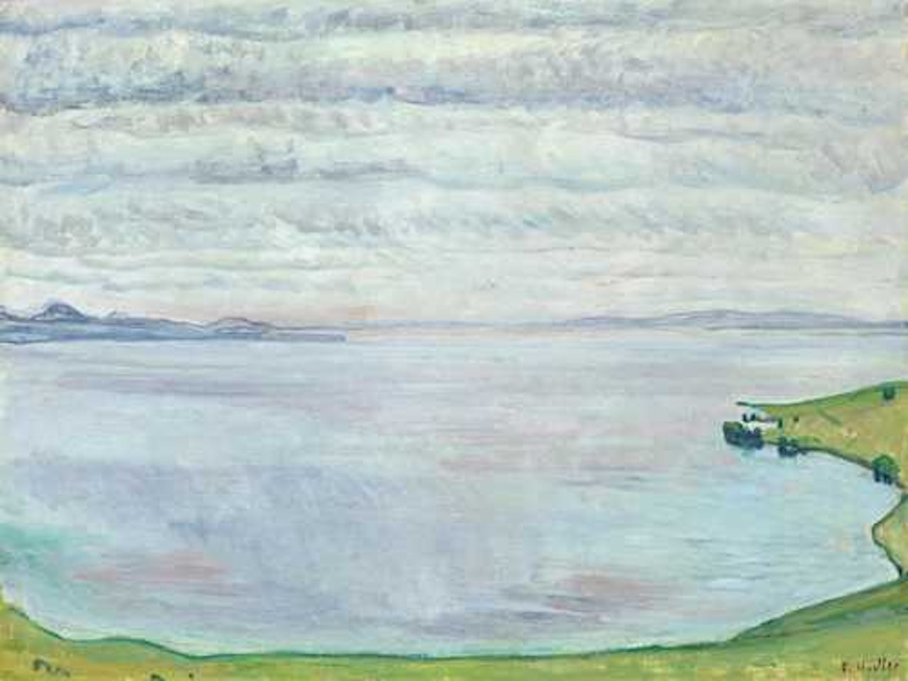 Lake Geneva, seen from Chexbres by Ferdinand Hodler