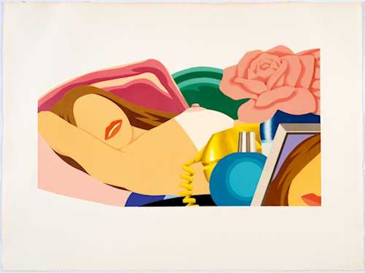 Nude with rose by Tom Wesselmann
